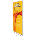 Double-Sided Retractable (Roll Up) Banner Stand (33"x80")